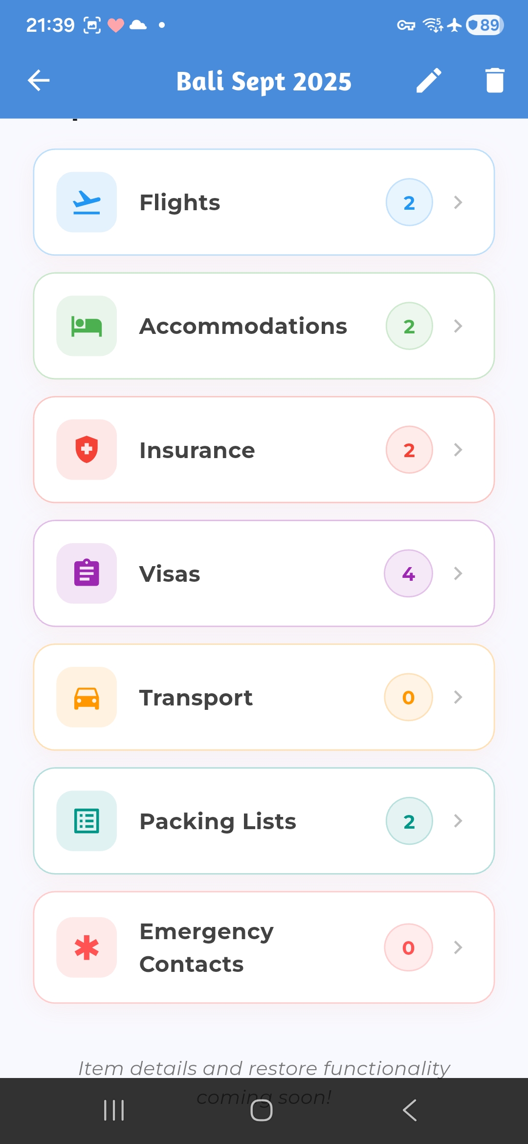 Travel Hub Documents
